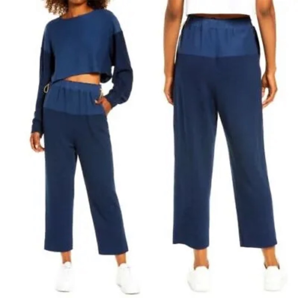 Free People Navy Surfside Sweat set